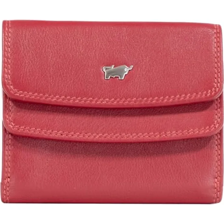 Braun Büffel Golf 3.0 Geldbörse, RFID Schutz, 100% Leder, rot, 10 cm x 8.5 cm x 2 cm