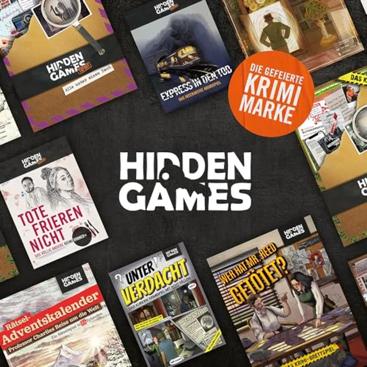 Hidden Games Hangover - Express in den Tod - Interaktives Krimierlebnis auf Deutsch - Realistisches Krimispiel mit vielen Escape-Room-Elementen - Brettspiel – Bild 5