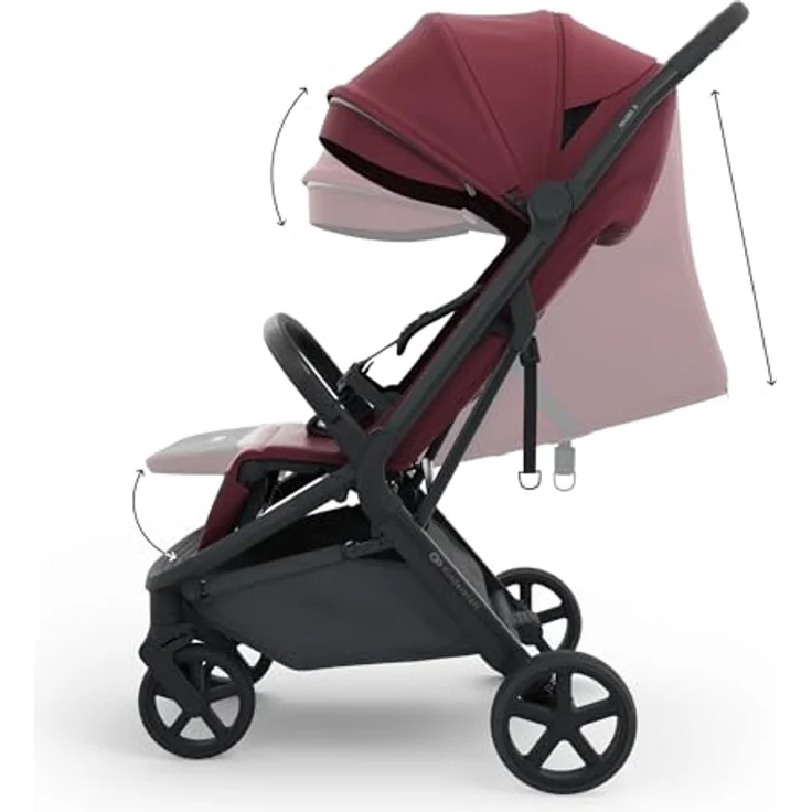 Kinderkraft Nubi 3, Sportbuggy mit automatischer Faltfunktion, UV-Schutz 50+, bis 27 kg belastbar, grau – Bild 6