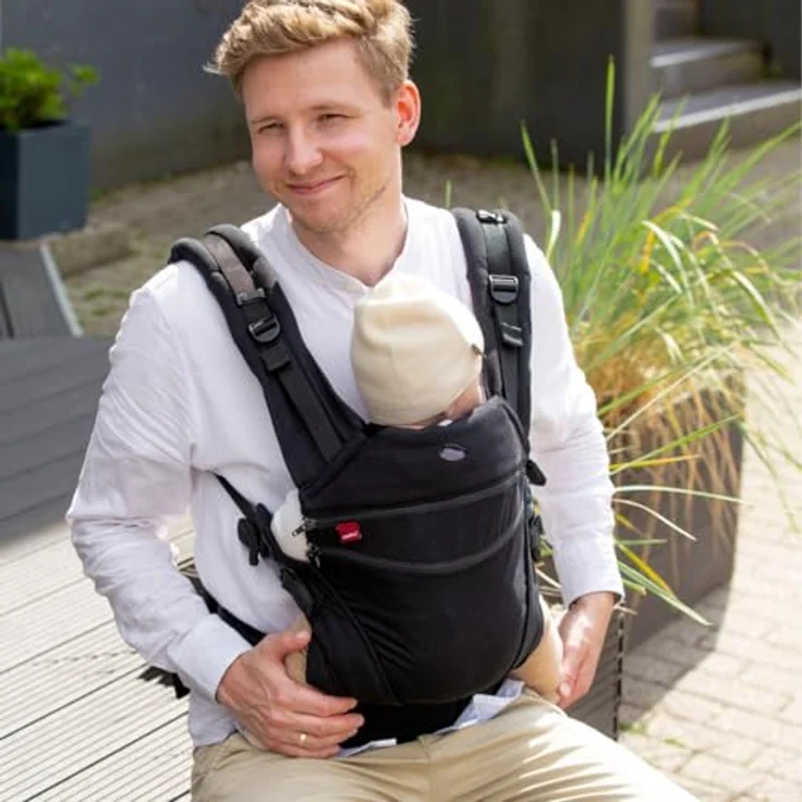 Manduca XT, Babytrage aus 100% Bio-Baumwolle, für Babys 3,5 bis 20 kg, 3 Tragepositionen, ergonomisch, verschiedene Farben erhältlich – Bild 6