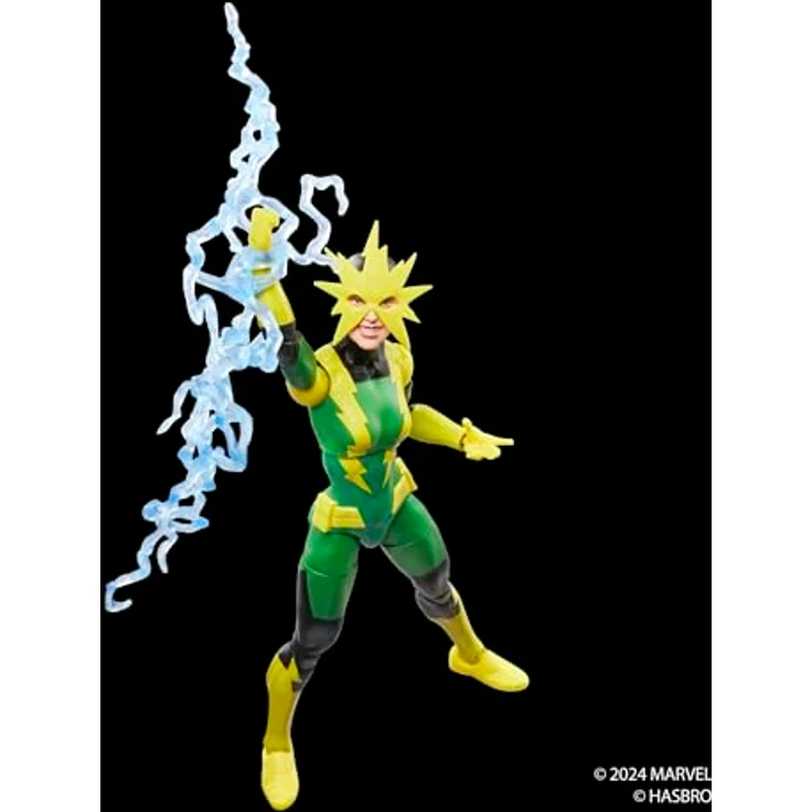 Marvel Legends Series Electro (Francine Frye), Action-Figur mit 4 Accessoires und über 20 Bewegungspunkten, Comics-Design, 15 cm – Bild 4