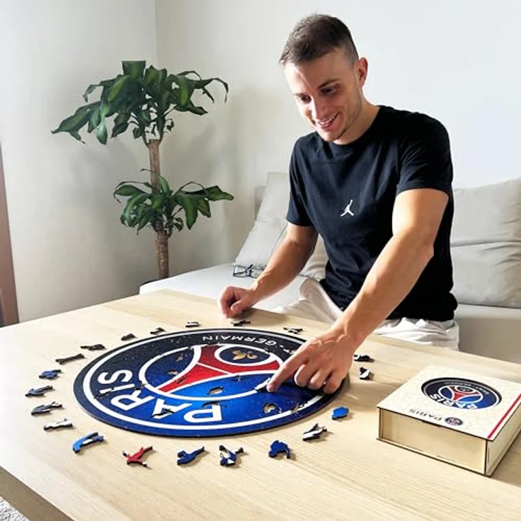 Iconic Puzzles PSG Logo Holzpuzzle, Größe M, 270 Stück – Bild 2