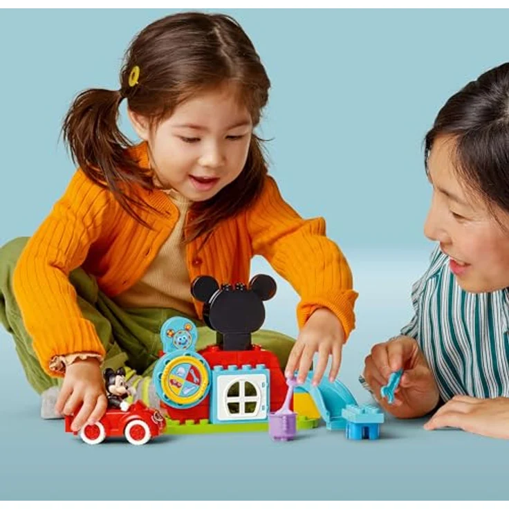 LEGO DUPLO 10454 Mickys Clubhaus und Auto, 27-teiliges Bauspielzeug für Kleinkinder ab 2 Jahren, mit Rutsche und Supercomputer – Bild 6