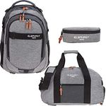 Elephant 3 Teile Set Hero Signature Schulrucksack + Sporttasche + Mäppchen 12723 (Two Tone Grey)