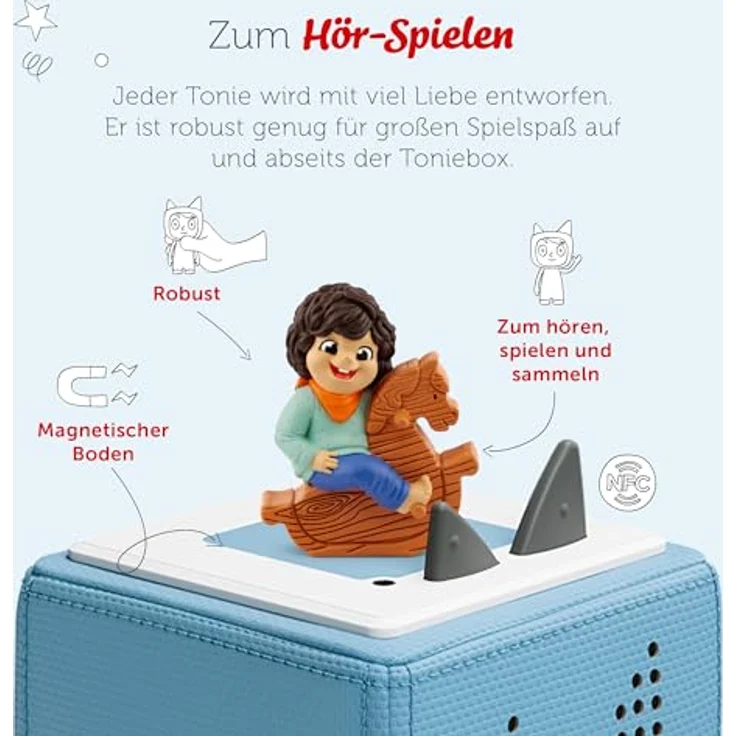 tonies Hörspielfigur Unsere besten Kniereiter, Fingerspiellieder und Reime, tonies, 31 liebevoll vertonte Tracks, brandneu produziert – Bild 3