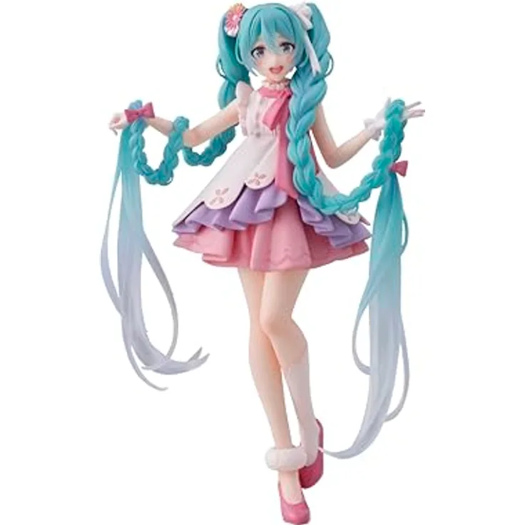 Taito Hatsune Miku PVC Statue Wonderland Rapunzel Ver. 18 cm, Sammelfigur mit Standfuß, offizielles Lizenzprodukt