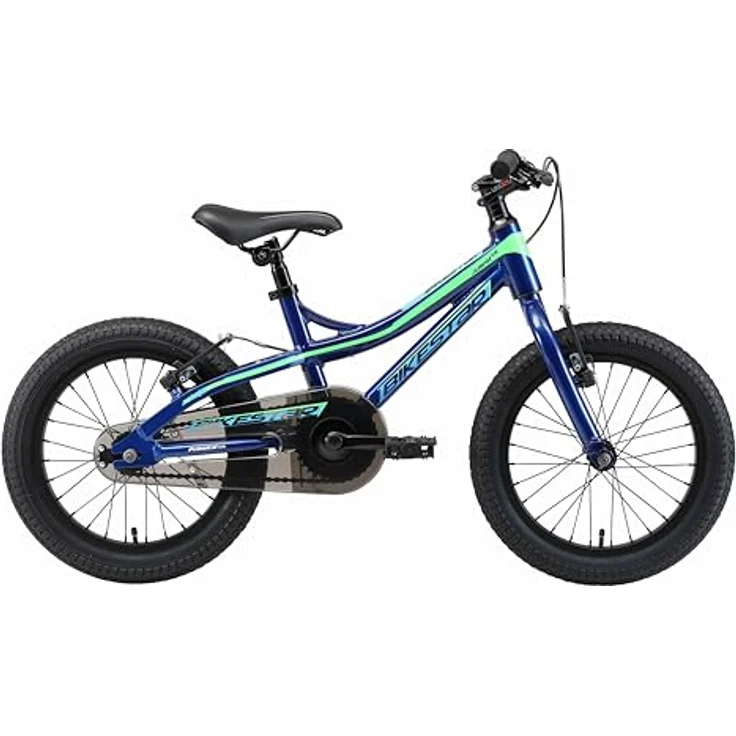 BIKESTAR Kinder Fahrrad Aluminium Mountainbike mit V-Bremse für Mädchen und Jungen ab 4-5 Jahre | 16 Zoll Kinderrad MTB | Blau & Grün - Preisvergleich – Bild 3