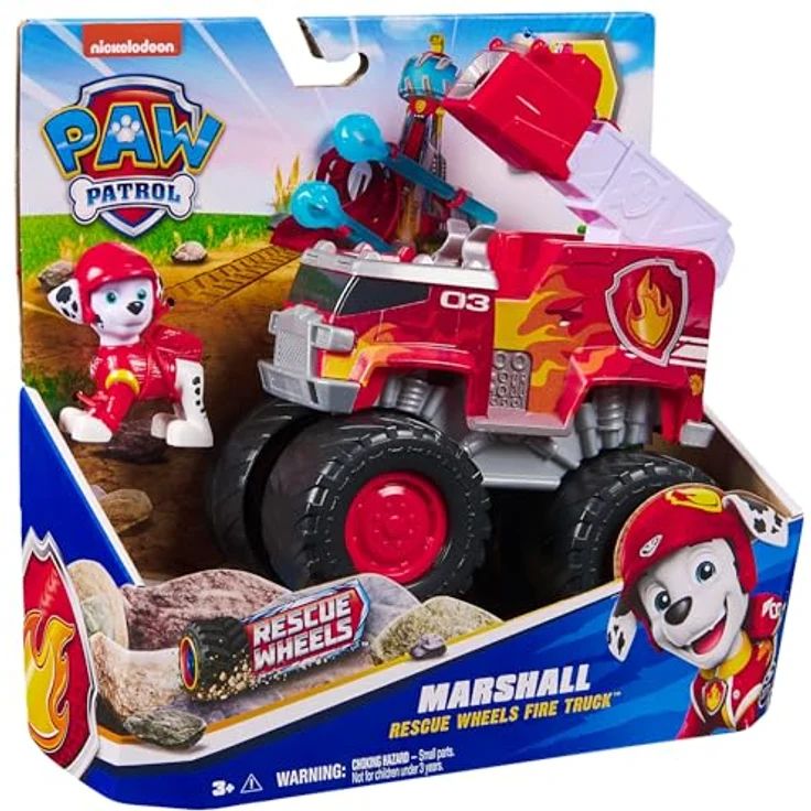 Paw Patrol Marshall Monstertruck, Feuerwehrwagen mit Geschoss-Abwurf und abnehmbarer Figur – Bild 6