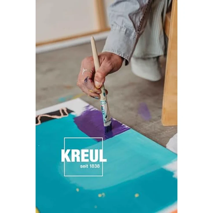KREUL Triton Acrylic Liquid Fränkisch Rot 750 ml, Hochwertige Künstler-Acrylfarbe in Studienqualität, wasserbasierend, tiefmatt und schnell trocknend – Bild 11