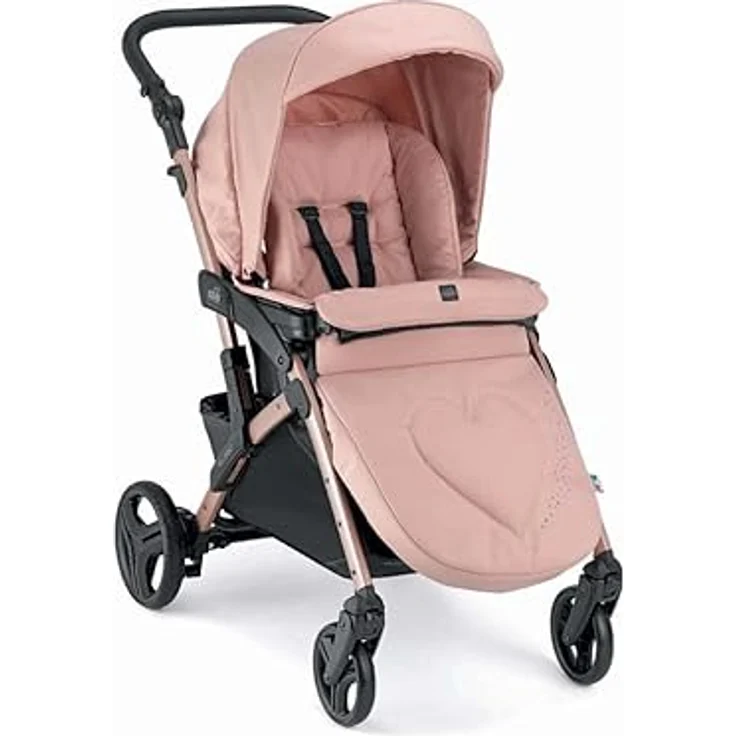 CAM Fluido Easy Kinderwagen 2in1, stilvoller Sportwagen mit umkehrbarem Sitz und Babywanne, ergonomischer Griff, klappbar, bis 22 kg, Aluminiumrahmen, leicht und robust – Bild 2