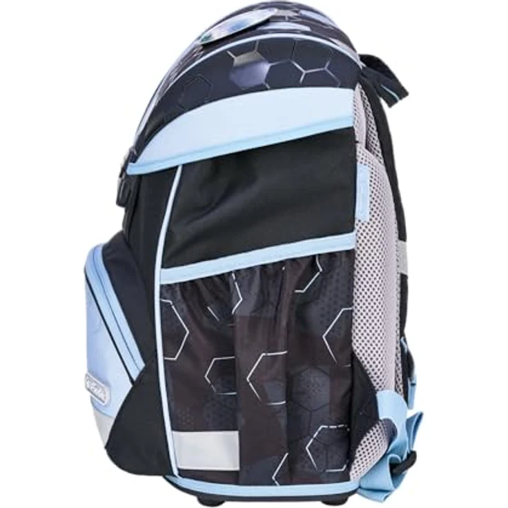 Herlitz Schulranzen Set 6-teilig Cyber Soccer, ultraleicht & ergonomisch, 22 L, wasserabweisend, für Jungen und Mädchen, 1. Klasse – Bild 3