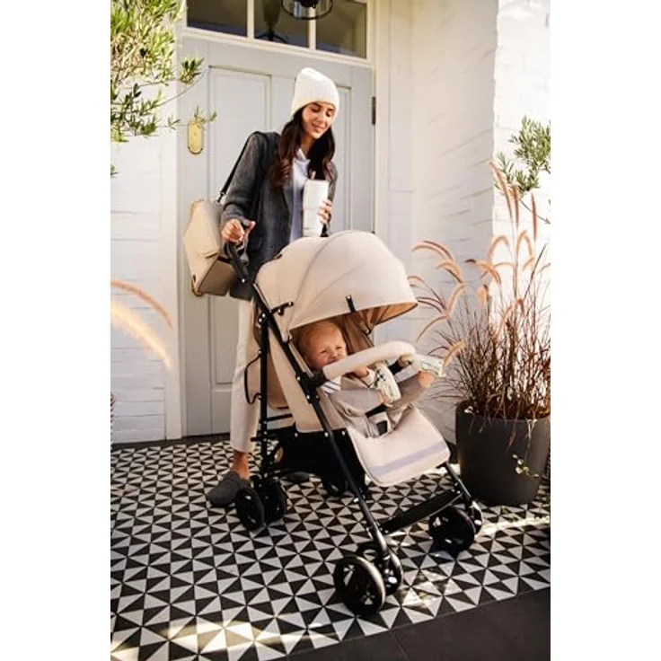 MoMi Kinder-Buggy Akira, Leicht & kompakt faltbar bis 15 kg, inkl. Zubehör, Schwarz – Bild 11
