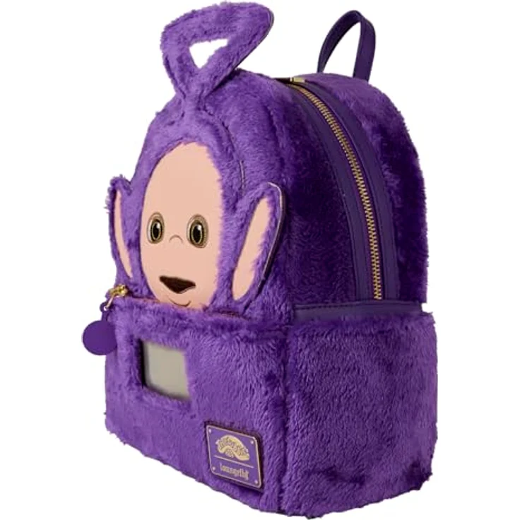 Loungefly Mini Rucksack Tinky Winky, offiziell lizenzierter Teletubbies-Rucksack mit integrierter Beleuchtung, Polyester und PU-Leder – Bild 4