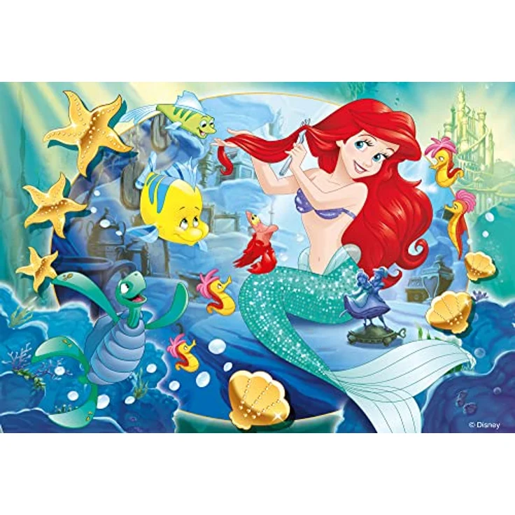 Lisciani DISNEY Puzzle Ariel, doppelseitiges Großformat-Puzzle mit 250 Teilen, fördert Kreativität und Geschicklichkeit, ab 7 Jahren – Bild 2