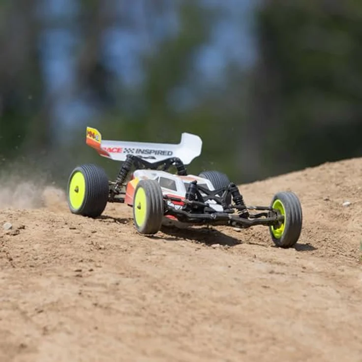 Losi 1/16 Mini-B 2 Radantrieb Buggy Brushless RTR Rot LOS01024T1 – Bild 2