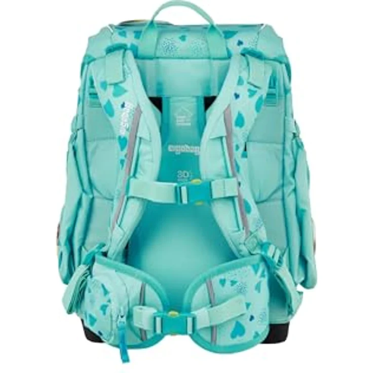 ergobag cubo Set, ergonomischer Schulranzen 5-teilig für die 1. Klasse, höhenverstellbares Tragesystem, wasserdicht, individualisierbar, 28 x 40 x 25 cm – Bild 5
