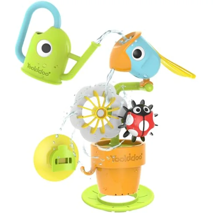 Yookidoo Pour N Spin Tipping Bird, Badespielzeug für Kleinkinder mit interaktivem Wasserspiel, ideal ab 18 Monaten