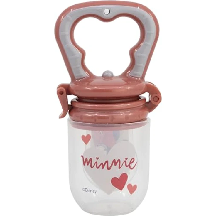 Disney Mickey Mouse Babyflasche, Baby Fruchtspender Feeder für sichere Beikosteinführung, mehrfarbig, handliches Format für kleine Hände, 4 × 6 × 11 cm – Bild 2