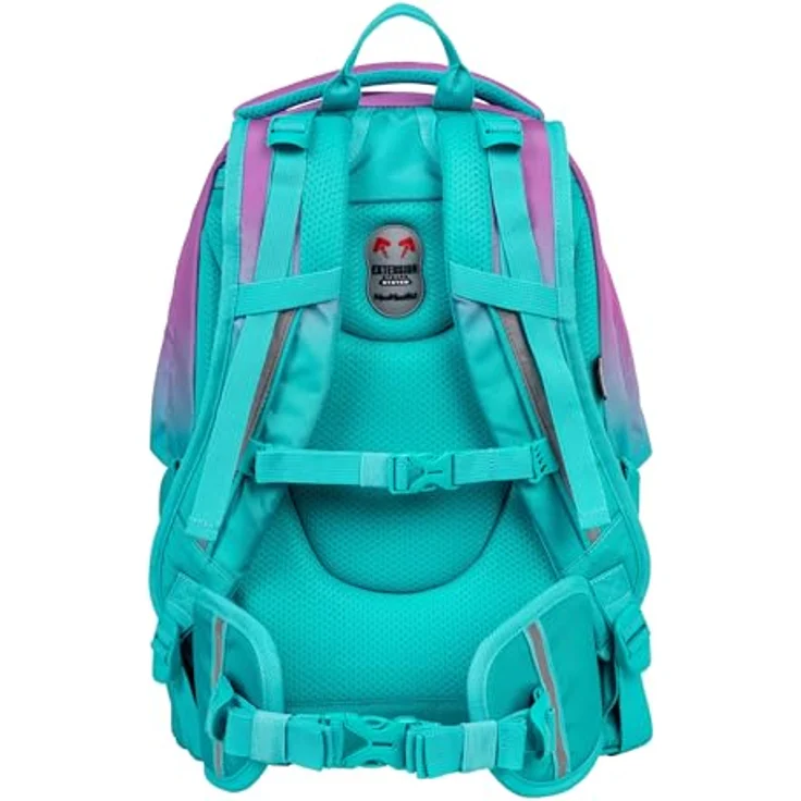 McNeill Schulrucksack MILO, gepolstert mit Air-Flow Rückensystem, robust und standfest, Farbe Blueberry – Bild 3