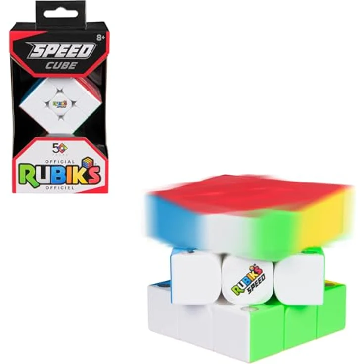 SPIN MASTER Rubiks 3x3 Speed Cube, Geschicklichkeitsspiel mit magnetischem Design, mehrfarbig – Bild 2
