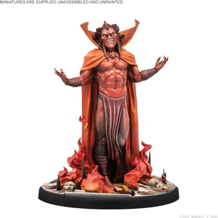Atomic Mass Games Marvel Crisis Protocol: Mephisto Charakter Pack für Miniaturenspiel, überdimensionales Wesen mit manipulativen Fähigkeiten – Bild 3