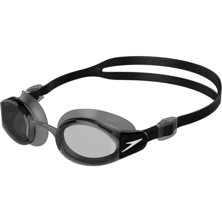 Speedo Unisex Erwachsene Mariner Pro Schwimmbrille, Schwarz/Weiß, Einheitsgröße – Bild 1