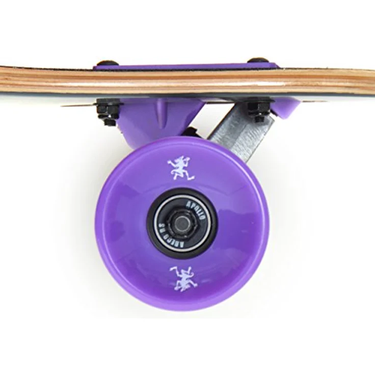 Apollo Longboard Makira Komplettboard mit High Speed ABEC Kugellagern, Drop Through Freeride Skaten Cruiser Board – Bild 4