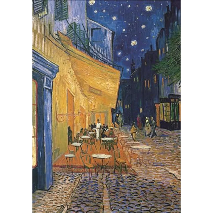Clementoni Jigsaw Puzzle 'Café Terrace at Night' von Van Gogh, 1000 Teile, 68 x 48 cm, umweltfreundlich, Made in Italy – Bild 2
