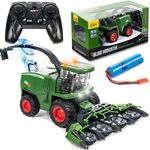 COIL Ferngesteuerter Traktor ab 3 Jahre für Kinder - Bauernhofspielzeug mit LED-Licht und Sound, Wassersprüh-Funktion, Langlebiges ABS-Material, TPE-Anti-Rutsch-Reifen