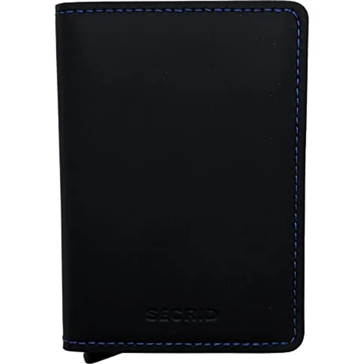 Secrid Geldbörse Slimwallet Matte Black & Blue One Size