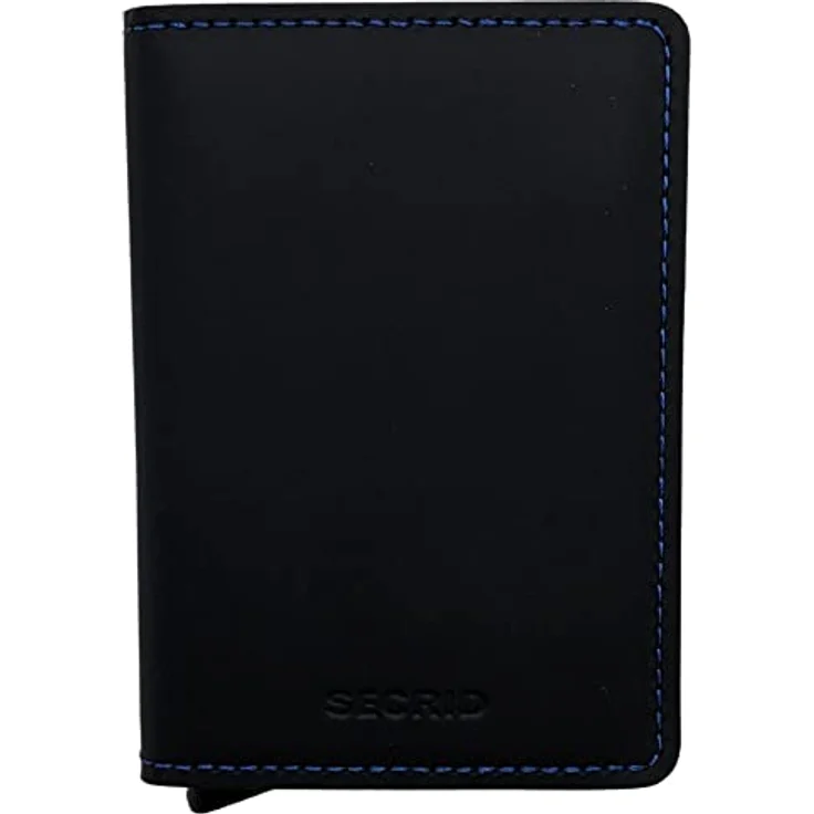 Secrid Geldbörse Slimwallet Matte Black & Blue One Size – Bild 1