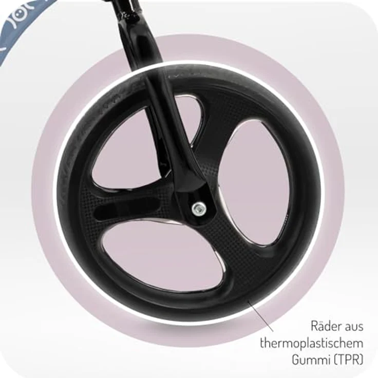 MoMi Kinderlaufrad ISOKA, leichtes Metalllaufrad mit werkzeugloser Höhenverstellung, TPR-Räder mit LED-Beleuchtung, für Mädchen und Jungen ab 2 Jahren (max. 35 kg) – Bild 4