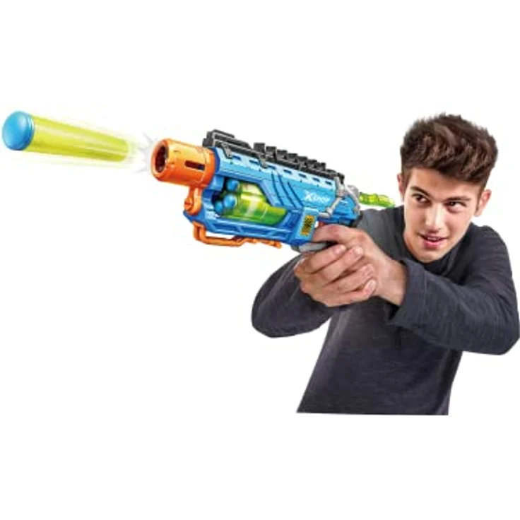 X-Shot Dino Attack Dino Striker Schaumstoffdart-Blaster 2er Pack (6 mittlere Dino-Eier, 48 Darts) – Bild 7