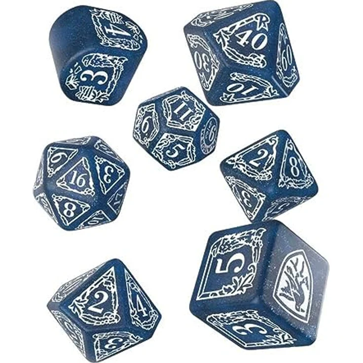 Q Workshop 98537 Cardgame, Harry Potter - Ravenclaw Modern Dice Set - Blue – Bild 2