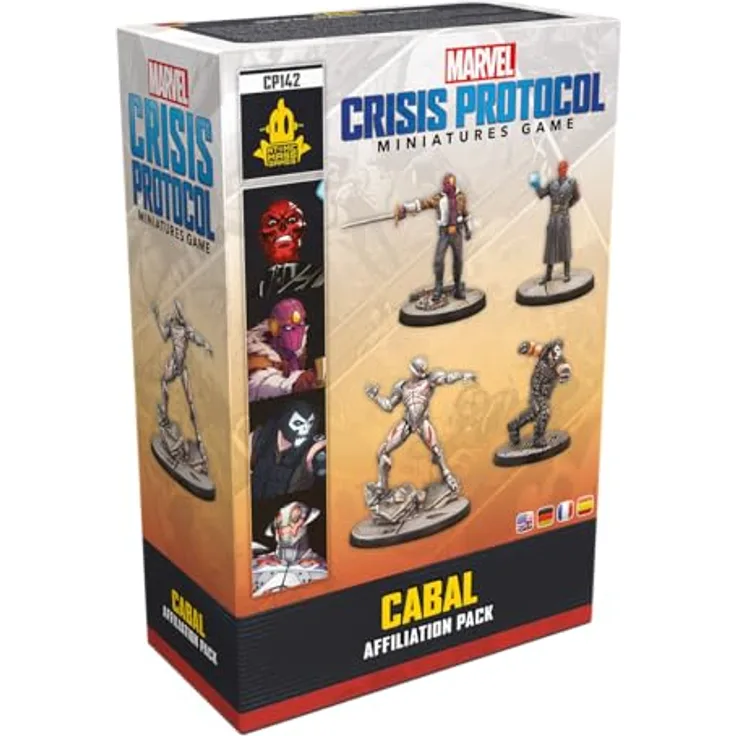 Atomic Mass Games AMGD2113 - Marvel: Crisis Protocol - Cabal Affiliation Pack, Erweiterung mit 4 hochdetaillierten Miniaturen und Teamtaktik-Karten