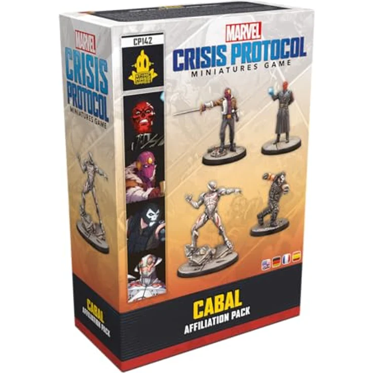 Atomic Mass Games AMGD2113 - Marvel: Crisis Protocol - Cabal Affiliation Pack, Erweiterung mit 4 hochdetaillierten Miniaturen und Teamtaktik-Karten – Bild 1