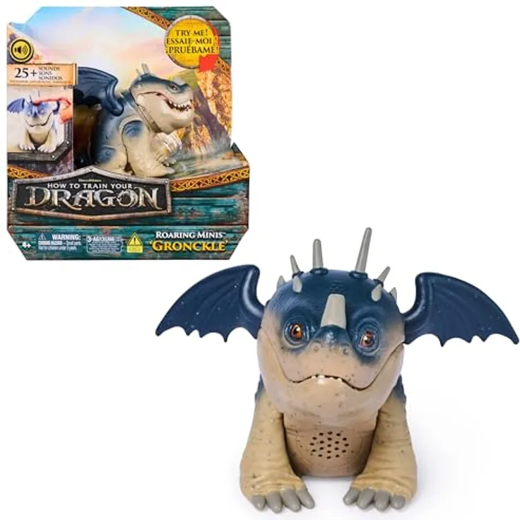 AMIGO Drachenzähmen leicht gemacht - Interaktive Mini Fleischklops Figur, Sammelfigur aus dem Film mit Wikinger und Drachen