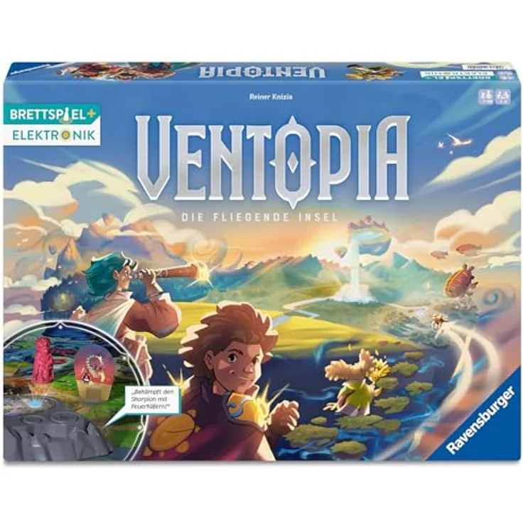 Ravensburger Ventopia, elektronisches Gesellschaftsspiel mit Abenteuer-Gameplay für 2-4 Spieler, Made in Europe, ab 7 Jahren – Bild 2