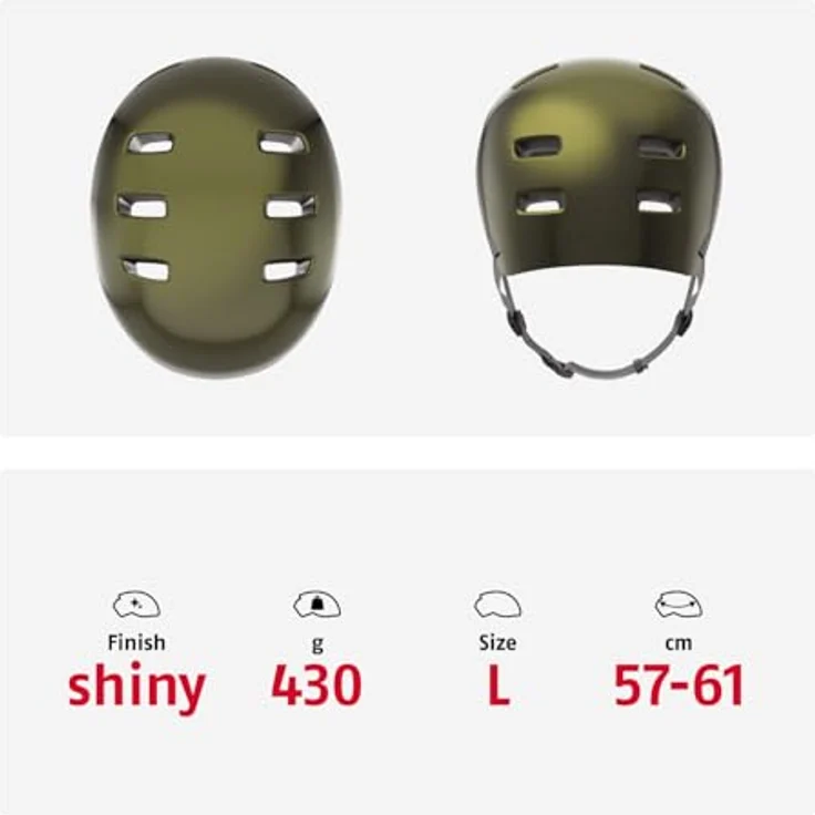 Abus Indy Helm, Dirtbike Schutzhelm in Pepper Green, Größe L 57-61 cm – Bild 5