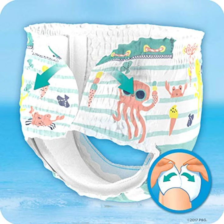 Pampers Splashers Einweg-Schwimmhose - Größe 4/5 9-15kg - Fall von 8 Packungen von 11 – Bild 6