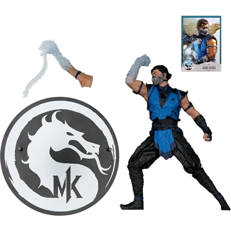 McFarlane Mortal Kombat 1 Action Figure 1/6 Sub-Zero 25 cm, Bewegliche PVC-Figur mit großer Figurenbasis, inkl. Sammelkunstkarte – Bild 3