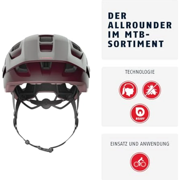 Abus MoDrop Mountainbike-Helm, robuster Kinderfahrradhelm mit guter Belüftung, Unisex – Bild 2