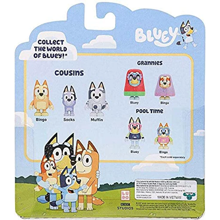 Heroes of Goo Jit Zu „Cousinen“: Figuren (6,3 cm) mit beweglichen Gelenken, 3er-Pack – Bingo, Muffin und Socks – Bild 5