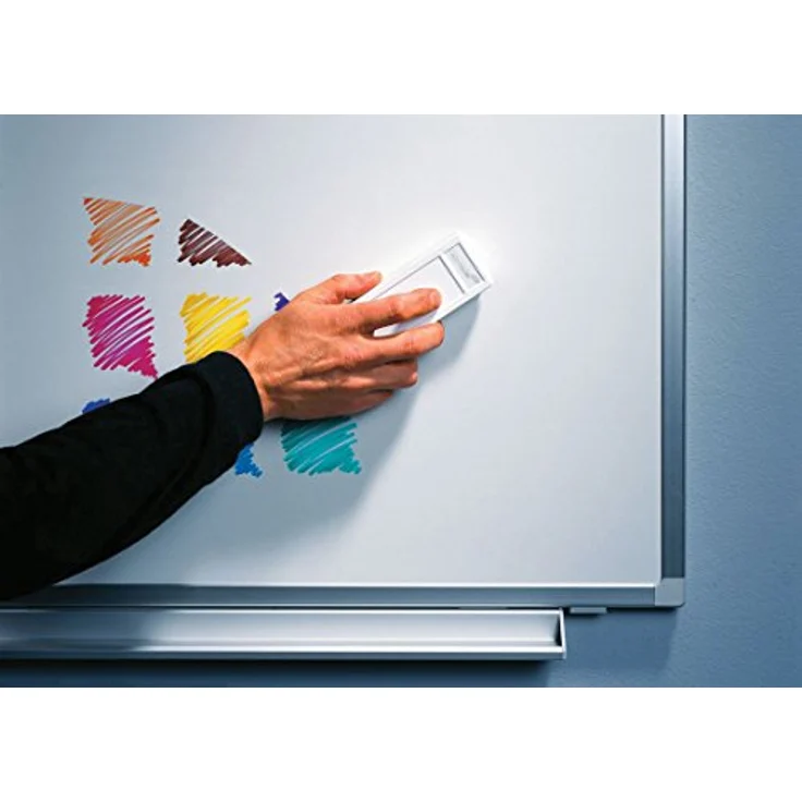 Legamaster Whiteboardlöscher klein, wiederverwendbarer Tafelwischer mit austauschbarem Löschpapier für saubere Whiteboards – Bild 2