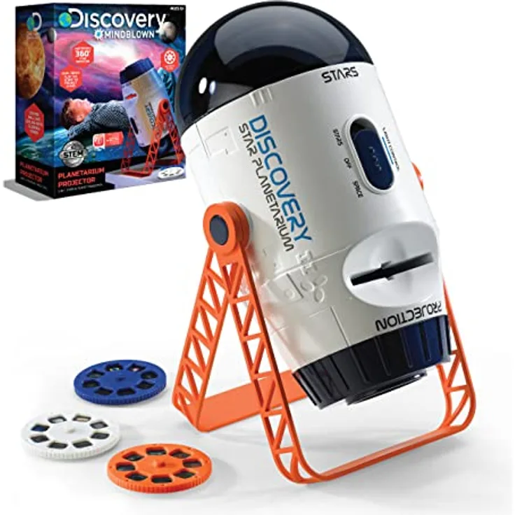 Discovery #Mindblown 1423000801 - Planetarium Projector - 2-in-1 Weltraumprojektor mit Sternen und Planeten - für Kinder ab 6 Jahren
