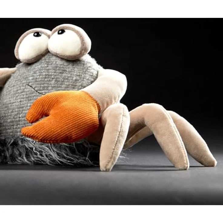 Sigikid 43213 Beasts by KUSCHELTIERE MIT PERSÖNLICHKEIT Plüschtier, grau/beige/orange/Krebs - Außergewöhnliches Qualitäts-Plüschtier für Sammler, Kinder und Erwachsene - KickKlick aus BeastsTown mit einzigartiger Geschichte – Bild 3