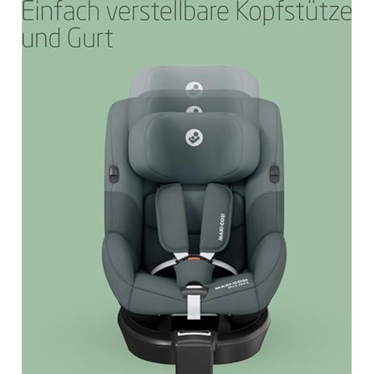 Maxi-Cosi Reboarder-Kindersitz Mica 360 S - Tonal Graphite, i-Size Sicherheitsnorm, 360° FlexiSpin Rotation – Bild 7