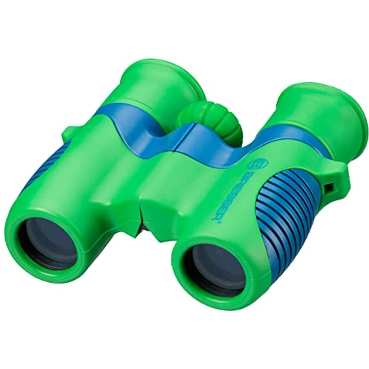 Bresser Jugendfernglas 21 x 6 cm Gummi grün/blau 5-teilig – Bild 4