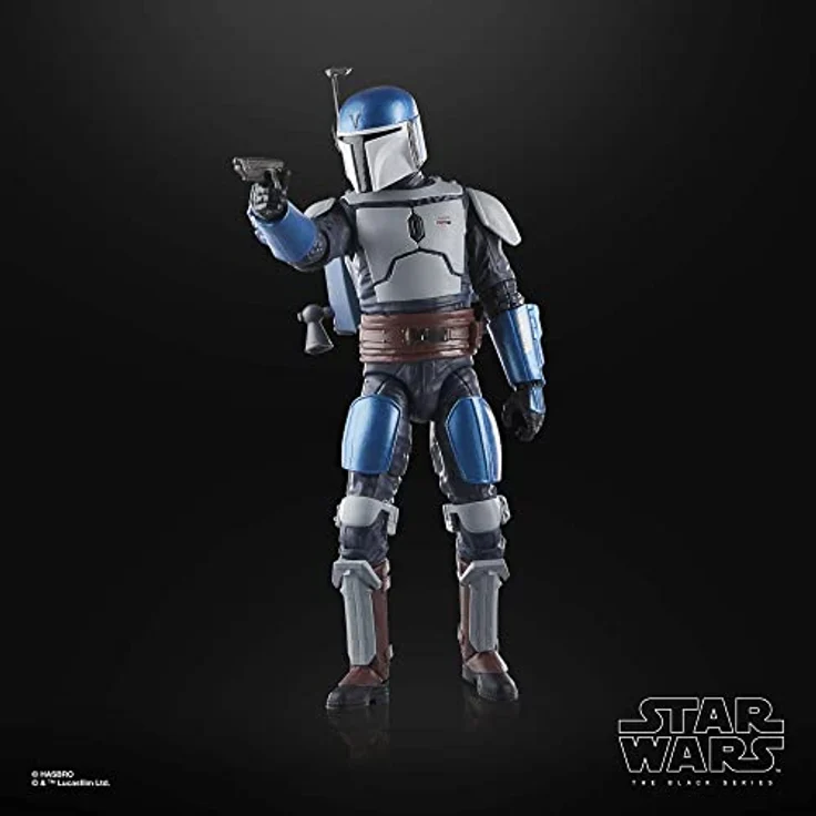 Star Wars The Black Series Mandalorian Fleet Commander Action-Figur, 15 cm, mit 3 Accessoires aus der Live-Action-Serie "The Mandalorian" – Bild 3
