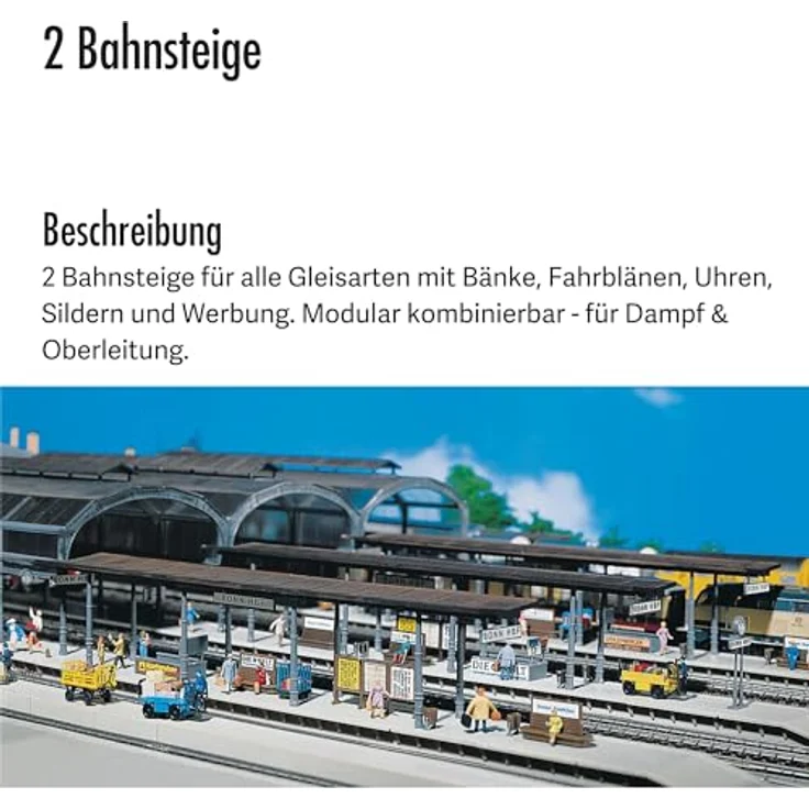 FALLER 120191 - 2 Bahnsteige, 48 mm – Bild 4